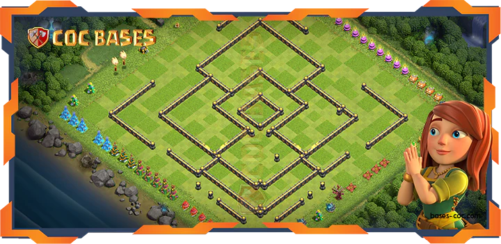 COC Bases Walls - Top Farming Base TH18 with Link, Hybrid Layout - Clash of Clans (06)