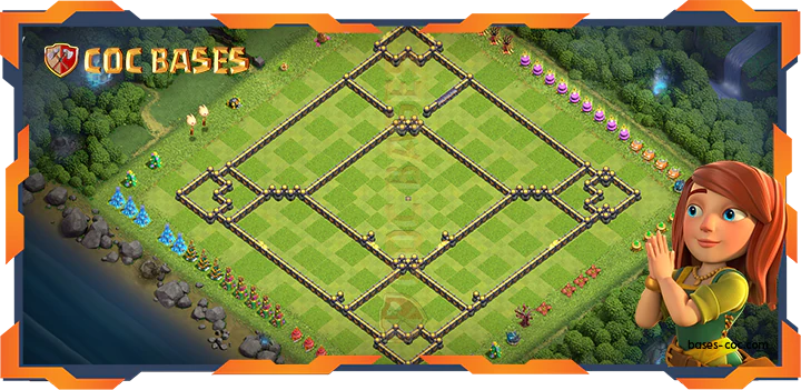 COC Bases Walls - Top Farming Base TH18 with Link, Hybrid Layout - Clash of Clans (47)