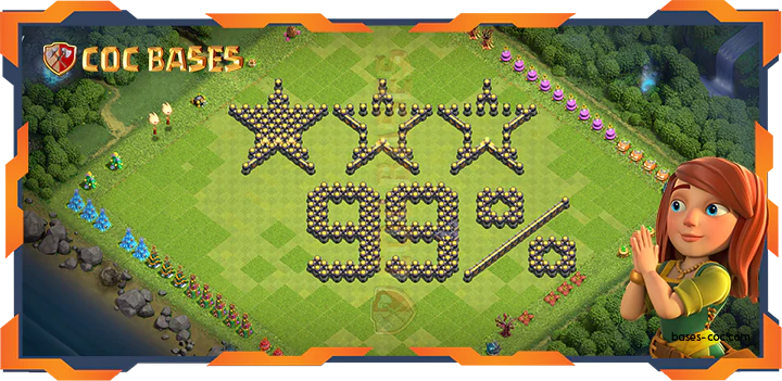 COC Bases Walls - Top Troll Base TH18 with Link, Funny Layout - Clash of Clans (26)