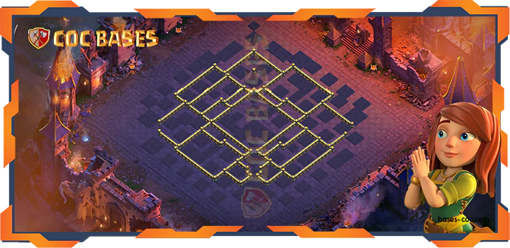 COC Bases Walls - Top War Base TH18 with Link, Anti 2 Star, Anti Air Electro Dragon Layout - Clash of Clans (02)