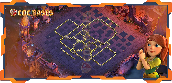 COC Bases Walls - Top War Base TH18 with Link, Anti 2 Star Layout - Clash of Clans (11)