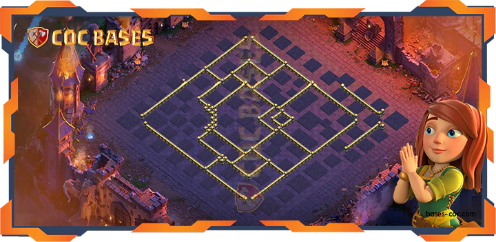 COC Bases Walls - Top War Base TH18 with Link, Anti Air Electro Dragon, Defense Layout - Clash of Clans (01)