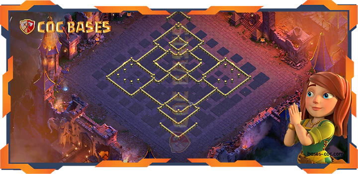 COC Bases Walls - Top War Base TH18 with Link, Anti Air Electro Dragon, Defense Layout - Clash of Clans (24)
