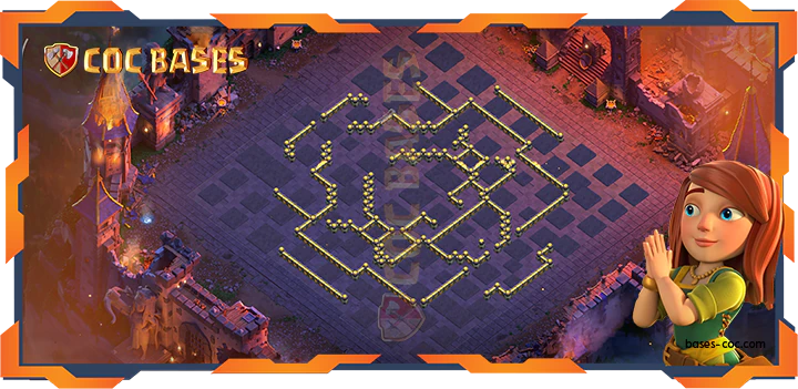 COC Bases Walls - Top War Base TH18 with Link, Anti Everything, Anti 3 Star Layout - Clash of Clans (31)
