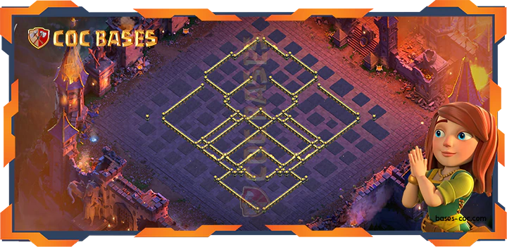 COC Bases Walls - Top War Base TH18 with Link, Defense, Anti Everything Layout - Clash of Clans (03)