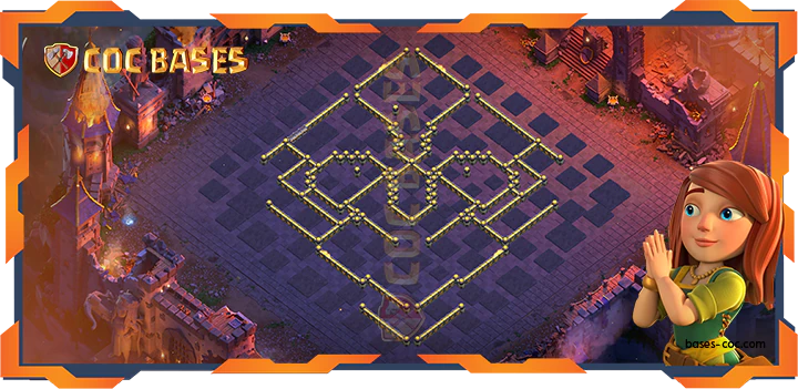 COC Bases Walls - Top War Base TH18 with Link, Defense, Anti Everything Layout - Clash of Clans (33)