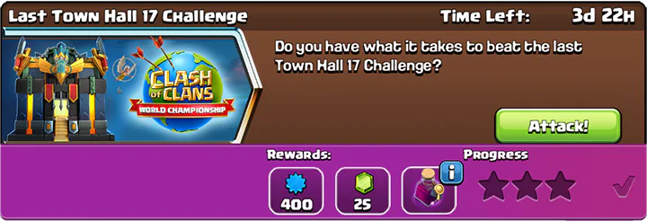 Easily get 3 stars in Last Challenge Town Hall 17 November 2025 - Clash of Clans 2 Last Town Hall 17 Challenge November 2025 Start Clash of Clans