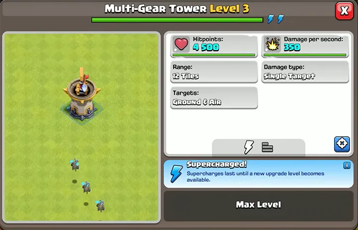 Sneak Peek 1 November 2025 - Clash of Clans 29 Multi-Gear Tower Level 3