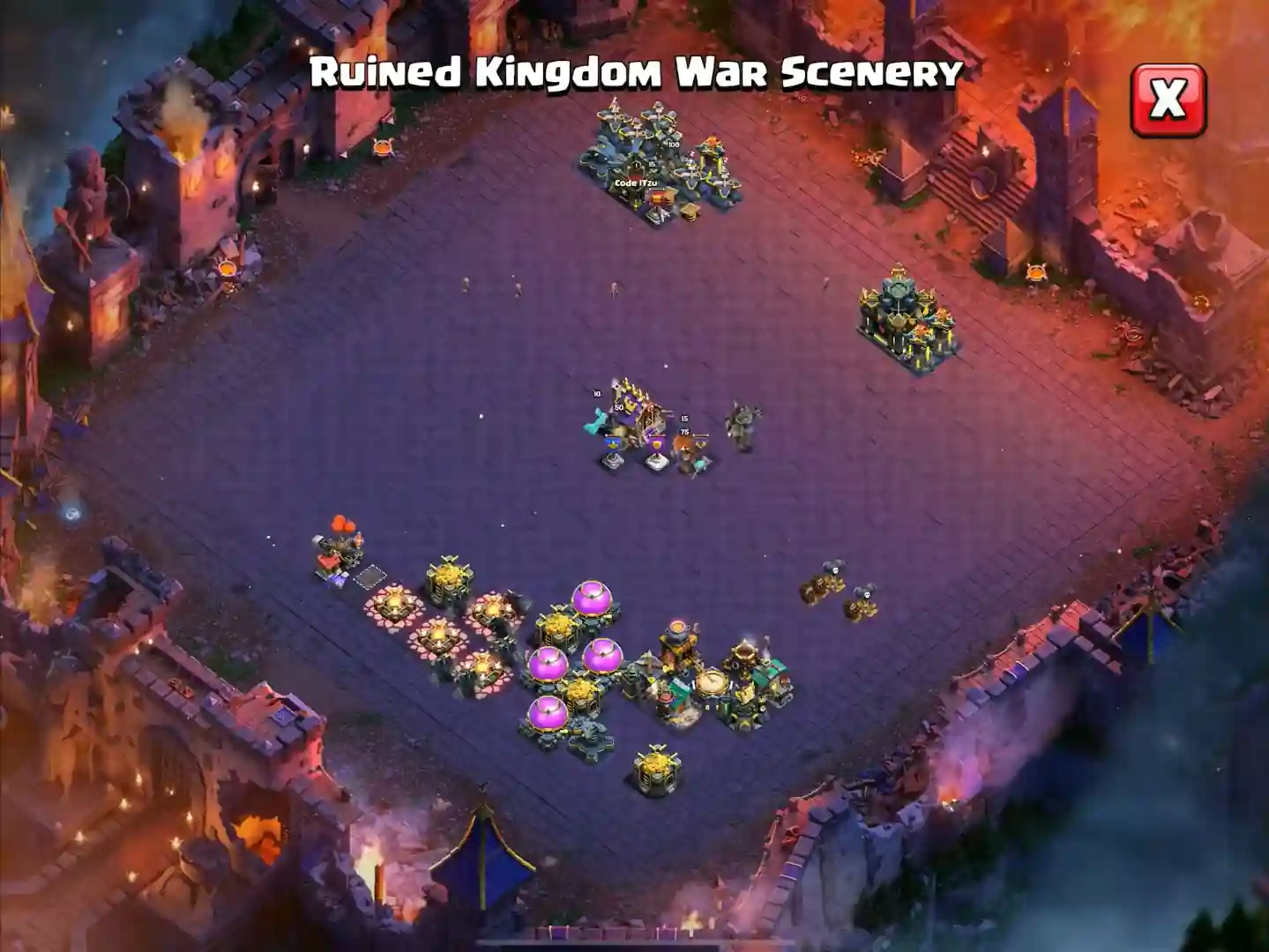 Das Ödland Saison November 2025 - Clash of Clans 64 Ruined Kingdom War SCENERY (03) - November 2025 - Clash of Clans