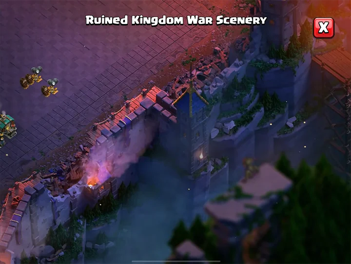 Das Ödland Saison November 2025 - Clash of Clans 68 Ruined Kingdom War SCENERY (05) - November 2025 - Clash of Clans