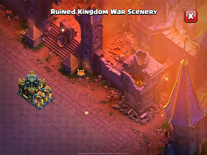 Das Ödland Saison November 2025 - Clash of Clans 69 Ruined Kingdom War SCENERY (06) - November 2025 - Clash of Clans