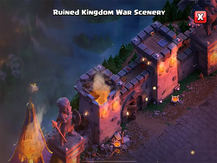 Das Ödland Saison November 2025 - Clash of Clans 70 Ruined Kingdom War SCENERY (07) - November 2025 - Clash of Clans