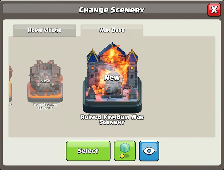 Das Ödland Saison November 2025 - Clash of Clans 65 Ruined Kingdom War SCENERY - November 2025 - Clash of Clans