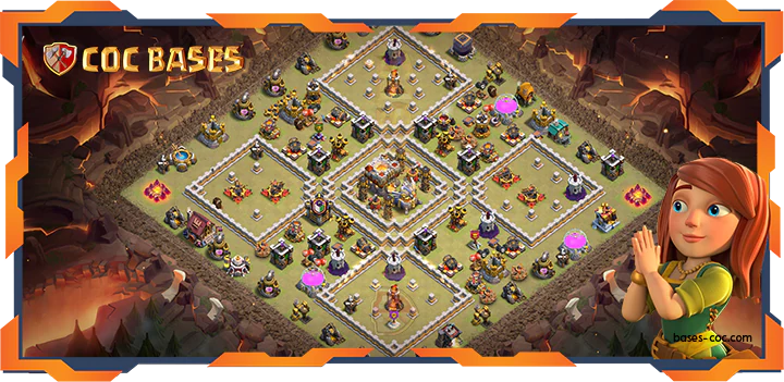Top Base TH11 with Link, WarCWL, Anti 3 Star, Anti AirElectro Layout - Clash of Clans (322)