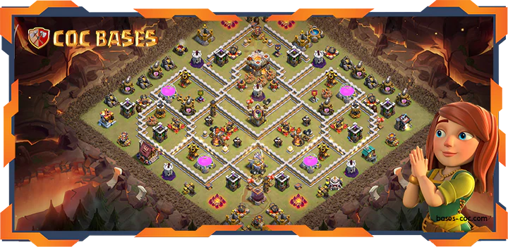 Top Base TH11 with Link, WarCWL, Anti AirElectro, Anti 3 Star Layout - Clash of Clans (334)