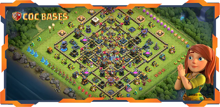 Top Base TH18 with Link, Anti 2 Star, Legend League Layout - Clash of Clans (14)