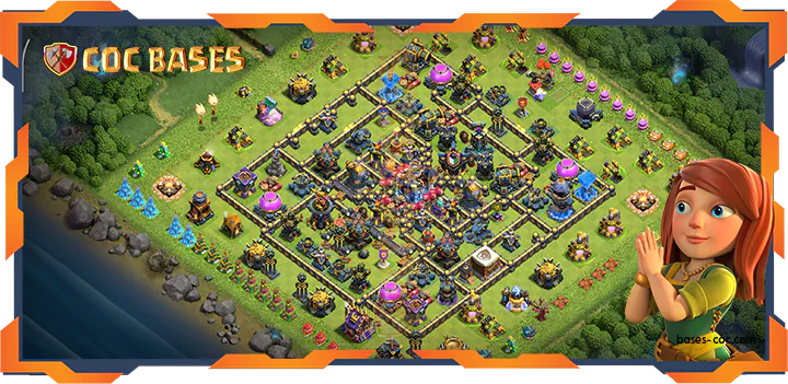 Top Base TH18 with Link, Anti 3 Star, Anti Everything Layout - Clash of Clans (78)