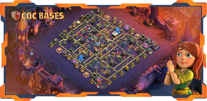Top Base TH18 with Link, WarCWL, Anti 3 Star Layout - Clash of Clans (09)