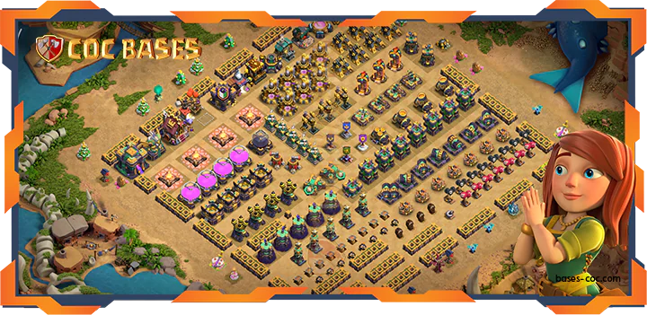 Top Farming Base TH14 with link, Anti 3 Star, Anti AirElectro Layout - Clash of Clans (371)