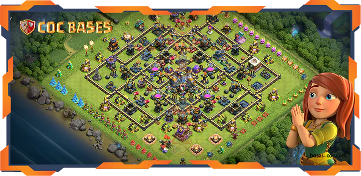 Top Farming Base TH18 with Link, Anti 3 Star, Hybrid Layout - Clash of Clans (35)