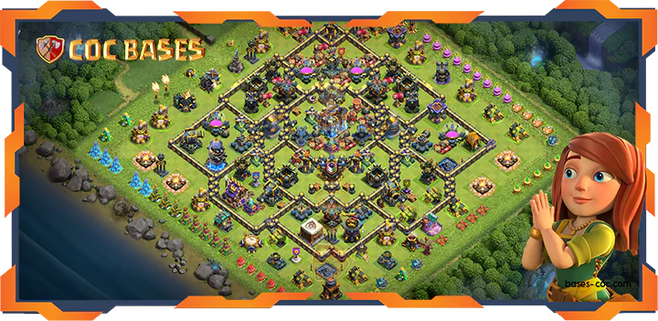 Top Farming Base TH18 with Link, Anti 3 Star, Hyrid Layout - Clash of Clans (16)