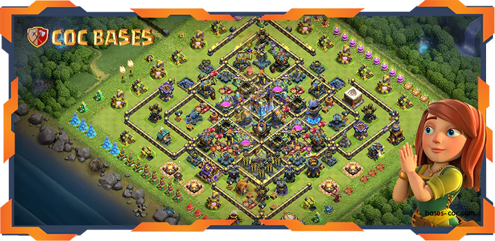 Top Farming Base TH18 with Link, Anti 3 Star Layout - Clash of Clans (37)