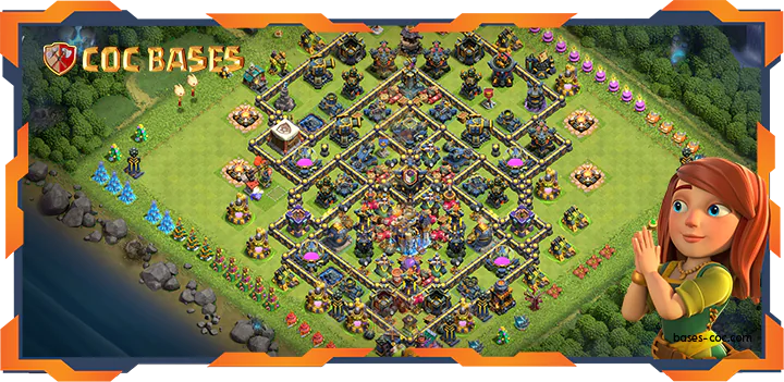 Top Farming Base TH18 with Link, Anti 3 Star Layout - Clash of Clans (46)