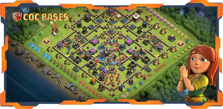 Top Farming Base TH18 with Link, Anti 3 star Layout - Clash of Clans (17)