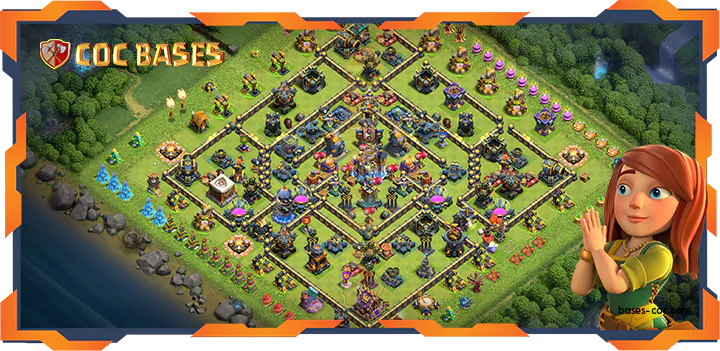 Top Farming Base TH18 with Link, Anti Everything Layout - Clash of Clans (04)