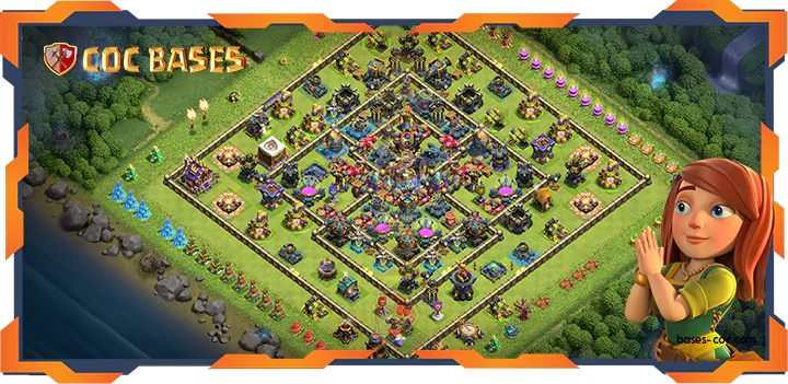 Top Farming Base TH18 with Link, Hybrid, Anti 3 Star Layout - Clash of Clans (10)