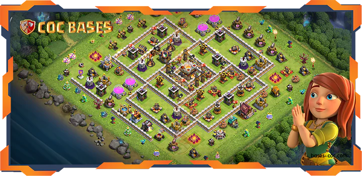 Top Farming Bases TH14 with Link, Anti 3 Star, Hybrid Layout - Clash of Clans (335)