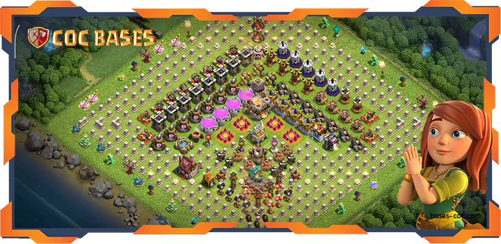 Top Troll Base TH11 with Link, Funny Layout - Clash of Clans (345)