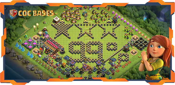 Top Troll Base TH18 with Link, Funny Layout - Clash of Clans (26)