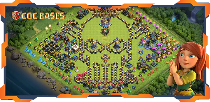 Top Troll Base TH18 with Link, Funny Layout - Clash of Clans (28)