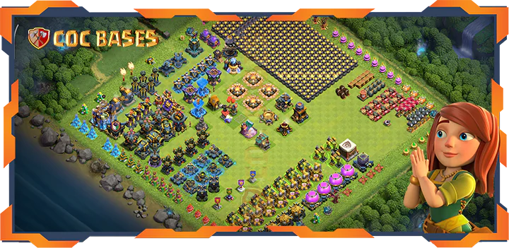 Top Troll Base TH18 with Link, Funny Layout - Clash of Clans (65)