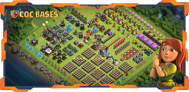 Top Troll Base TH18 with Link, Funny Layout - Clash of Clans (77)