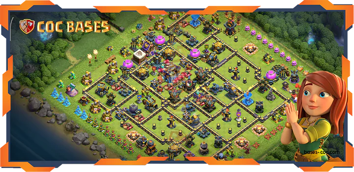 Top Trophy Base TH18 with Link, Anti 3 Star, Anti Everything Layout - Clash of Clans (54)