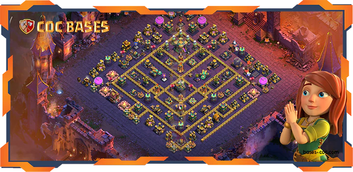 Top War Base TH14 with link, Trophy, Anti 3 Star, Anti AirElectro Layout - Clash of Clans (367)