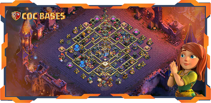 Top War Base TH18 with Link, Anti 2 Star, Anti Air Electro Dragon Layout - Clash of Clans (02)