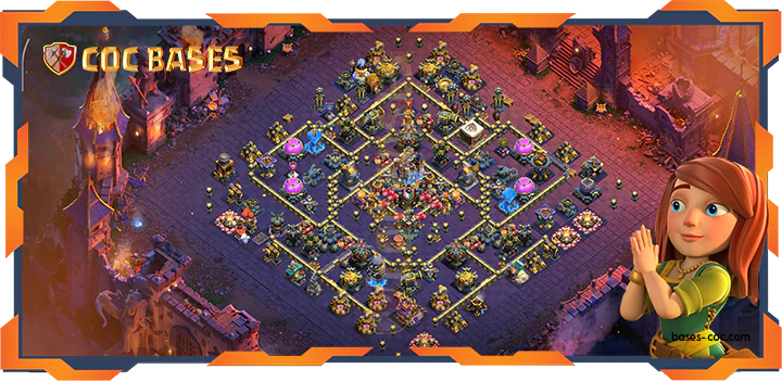 Top War Base TH18 with Link, Anti 2 Star, Defense, Anti Everything Layout - Clash of Clans (57)