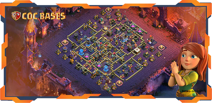 Top War Base TH18 with Link, Anti 2 Star Layout - Clash of Clans (11)