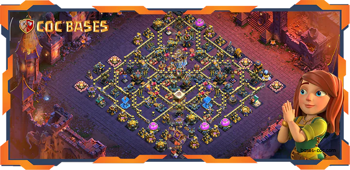 Top War Base TH18 with Link, Anti 3 Star, Anti Everything Layout - Clash of Clans (51)