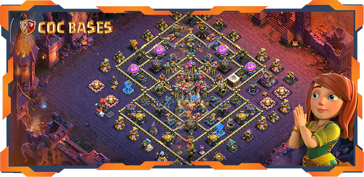 Top War Base TH18 with Link, Anti 3 Star, Anti Everything Layout - Clash of Clans (68)