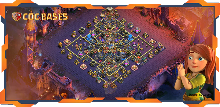Top War Base TH18 with Link, Anti Air Electro Dragon, Defense Layout - Clash of Clans (24)