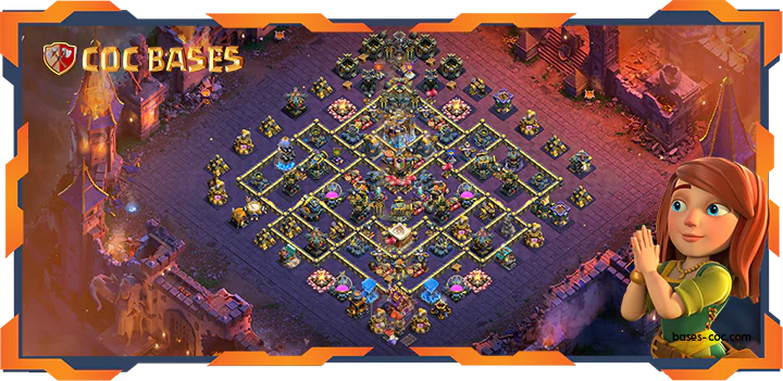 Top War Base TH18 with Link, Legend League, Defense Layout - Clash of Clans (18)
