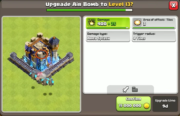 Sneak Peek 1 November 2025 - Clash of Clans 53 Upgrade Air Bomb to Level 13