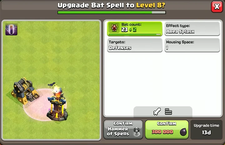 Sneak Peek 1 November 2025 - Clash of Clans 48 Upgrade Bat Spell to Level 8