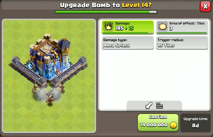 Sneak Peek 1 November 2025 - Clash of Clans 50 Upgrade Bomb to Level 14