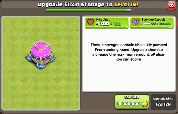 Sneak Peek 1 November 2025 - Clash of Clans 22 Upgrade Elixir Storage to Level 19