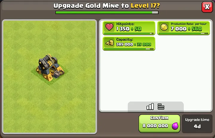 Sneak Peek 1 November 2025 - Clash of Clans 23 Upgrade Gold Mine to Level 17